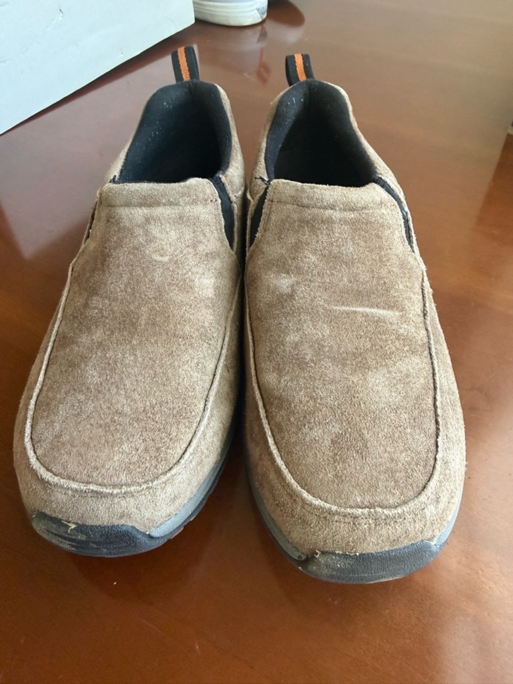Redhead Men's Casual Slip-On Suede Shoes in Brown Sz 9.5